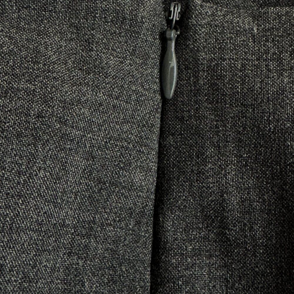 J Jill 14T Pants Straight Leg Gray Full Length Wool Poly Hidden Side Zip - Picture 3 of 4
